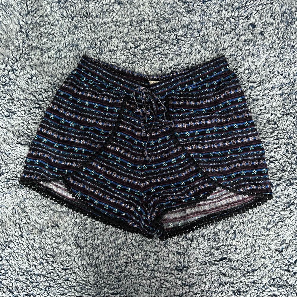Boho floral shorts